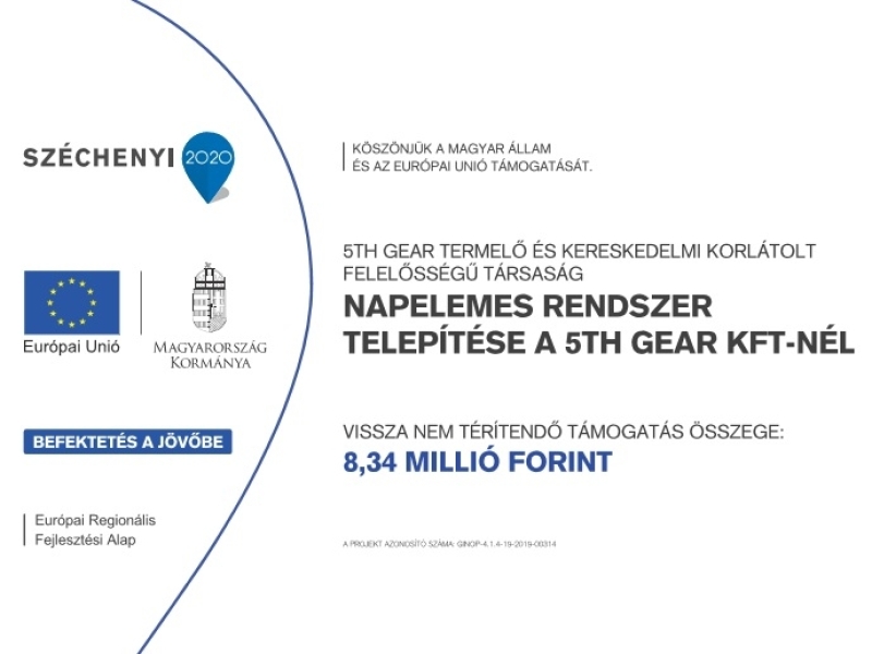 Napelemes rendszer telepítése a 5th Gear Kft-nél